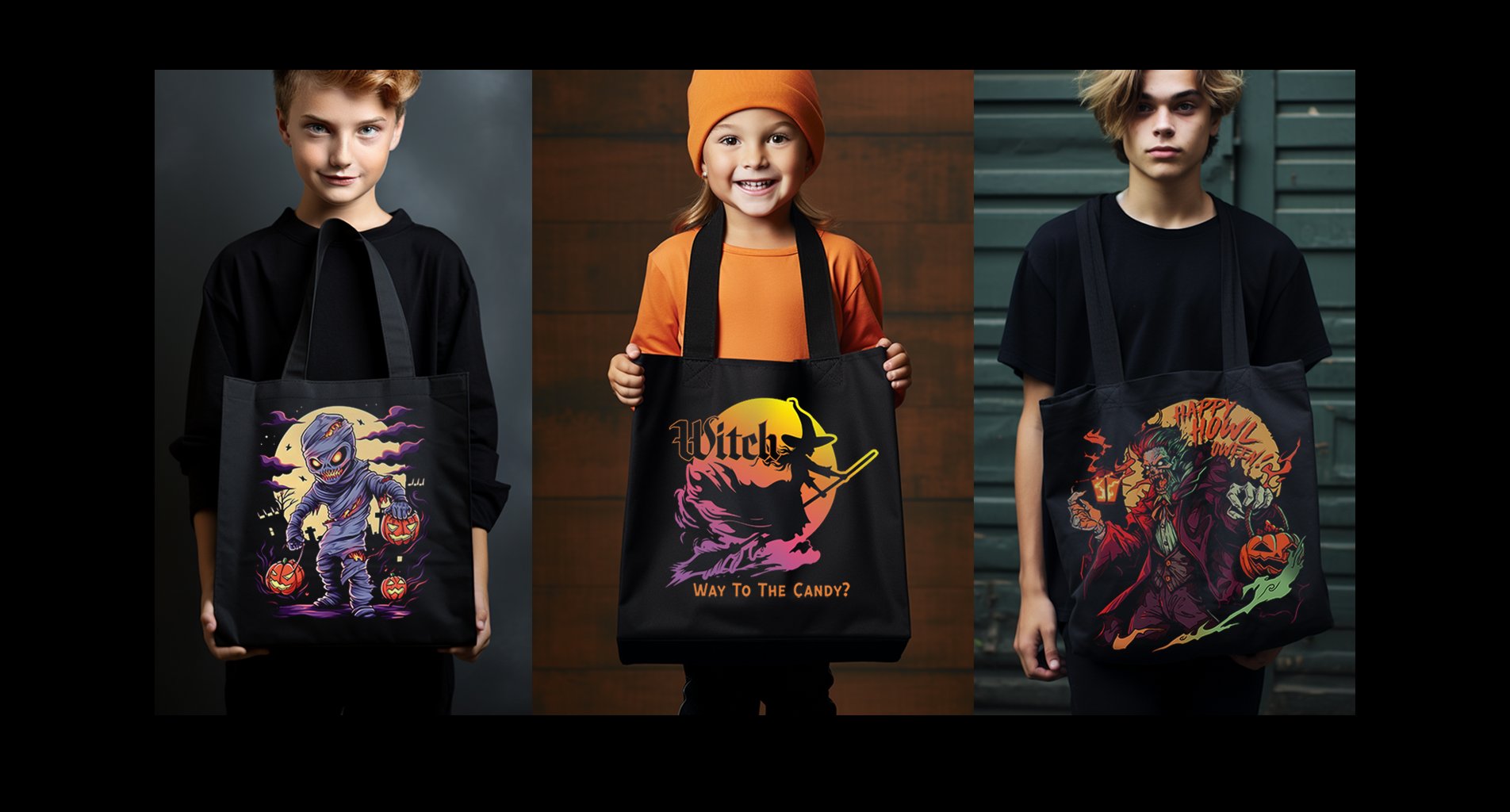 Wunderland Halloween Booteek Trick or Treat Totes