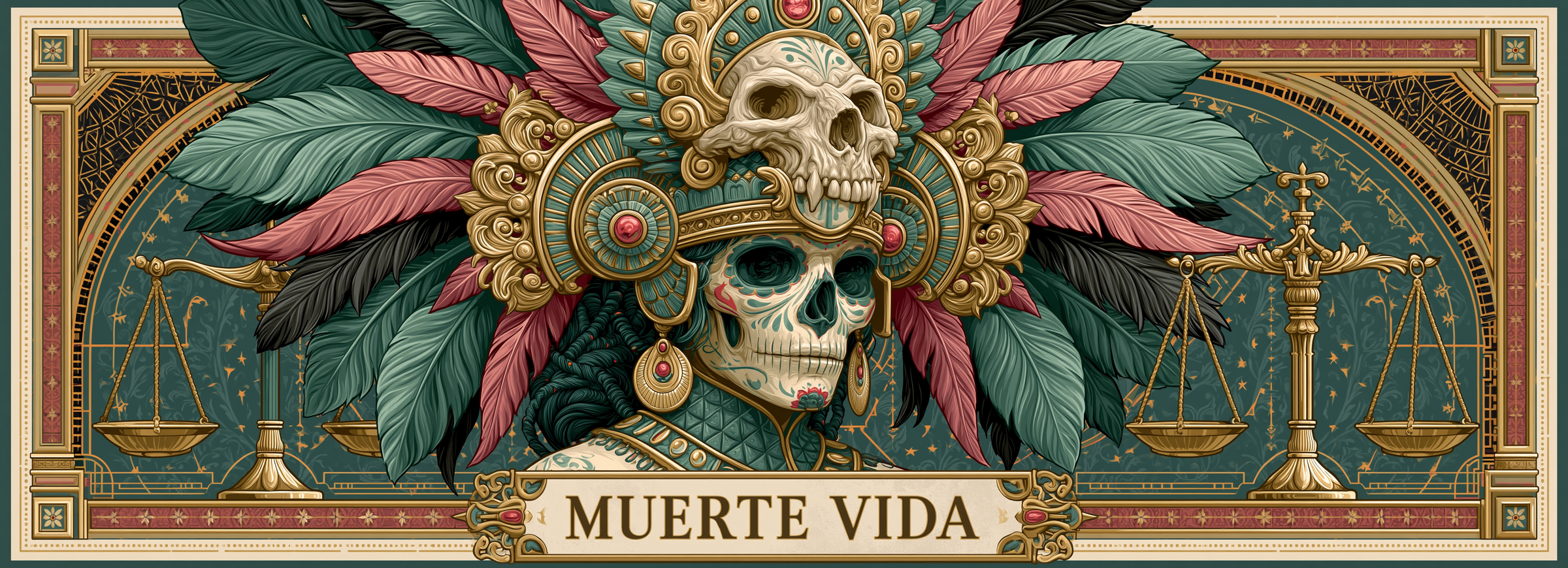 MUERTE VIDA MENS TEES