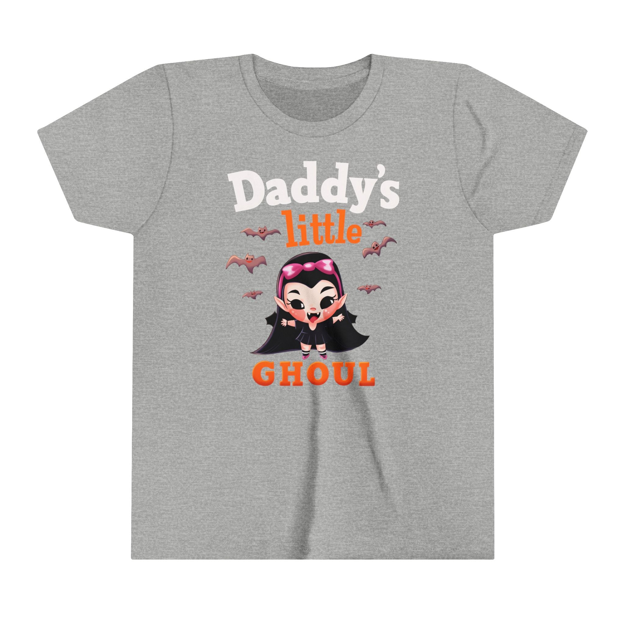 Daddy’s Little Ghoul Vamp Girls Halloween Short Sleeve Tee