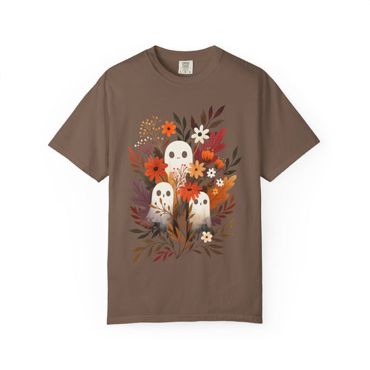 Autumn Ghosts Cute Fall Floral Womens WUNDERLAND Halloween Booteek Short Sleeve Tee
