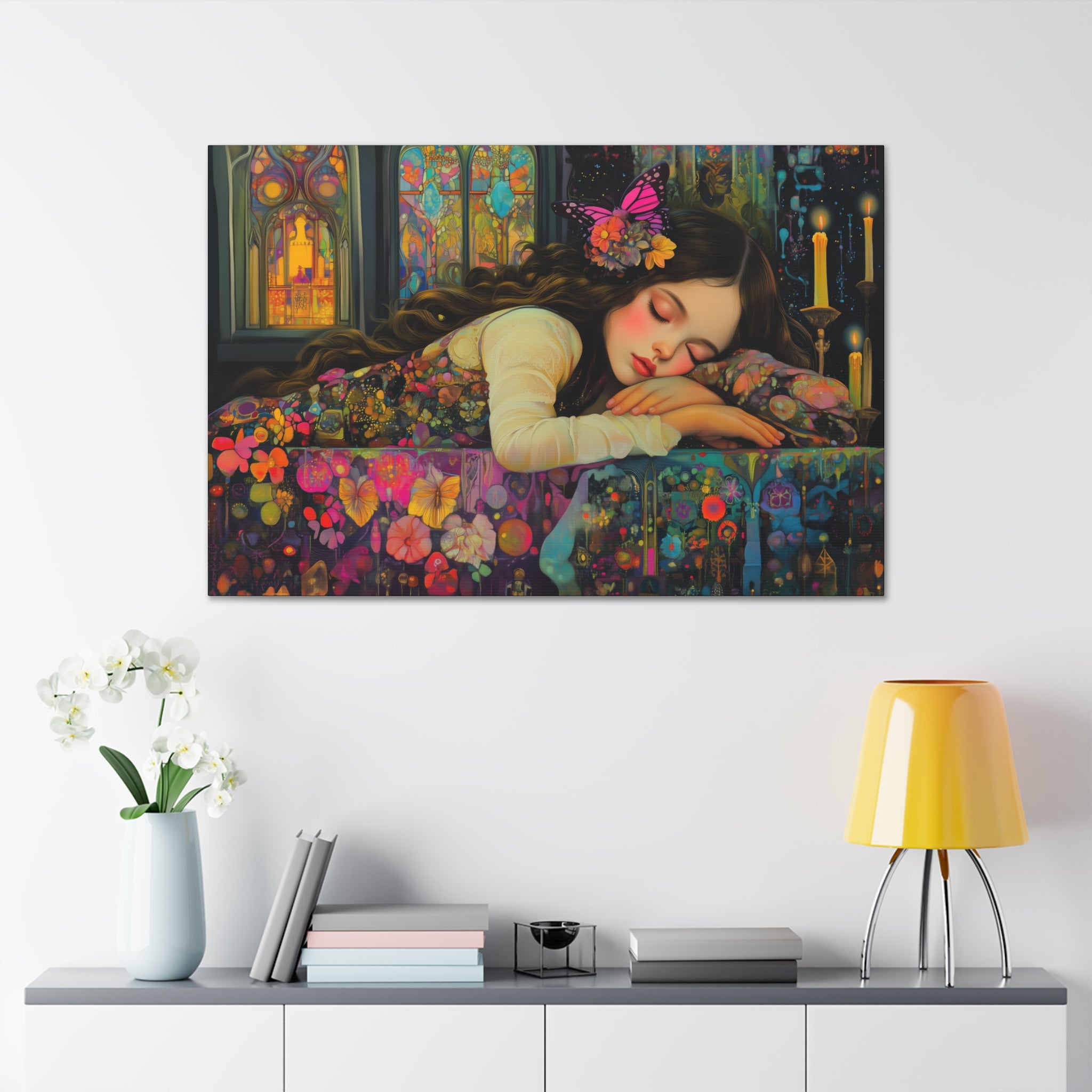 A Dream In Her Sleep Canvas Print