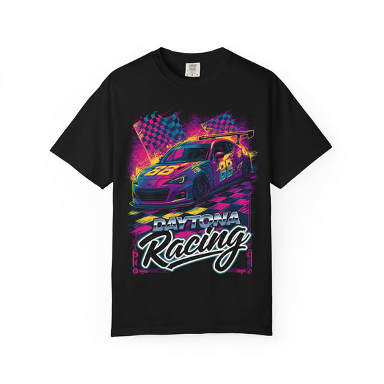 Daytona Racing Neon Reto Motorsports Mens WUNDERLAND Heritage Short Sleeve Tee
