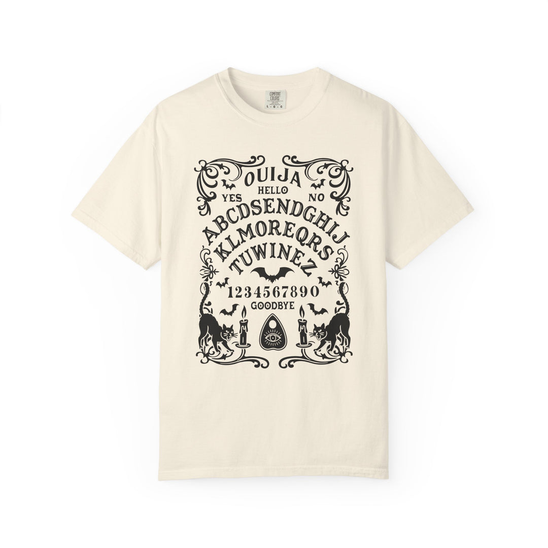 Spirit Board Message From Beyond Womens WUNDERLAND Backyard Dept Halloween Booteek Short Sleeve Tee