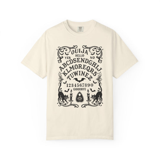 Spirit Board Message From Beyond Womens WUNDERLAND Backyard Dept Halloween Booteek Short Sleeve Tee