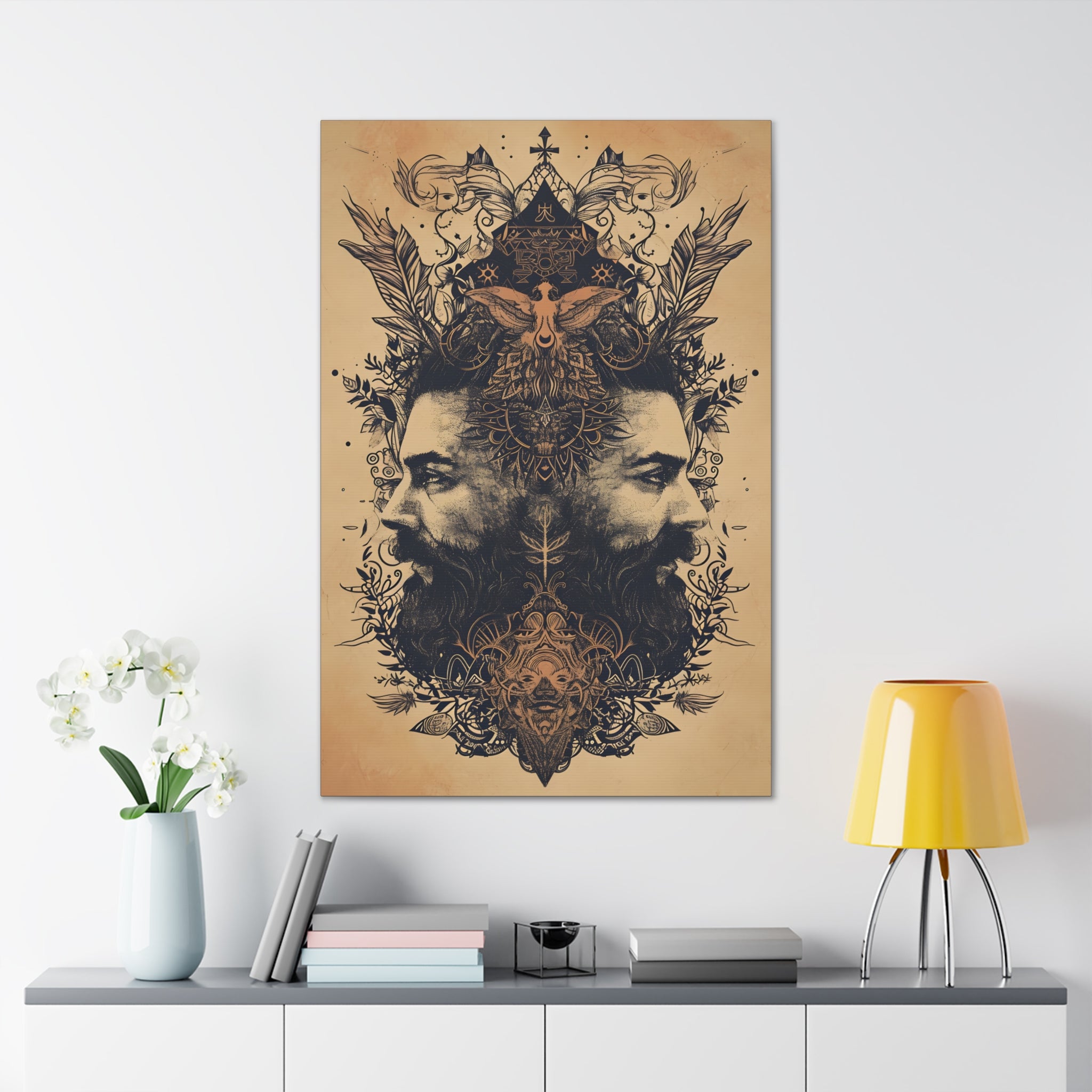 Dualing Duality Canvas Print