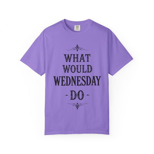 What Would Wednesday Do Womens WUNDERLAND Backyard Dept Halloween Booteek Short Sleeve Tee