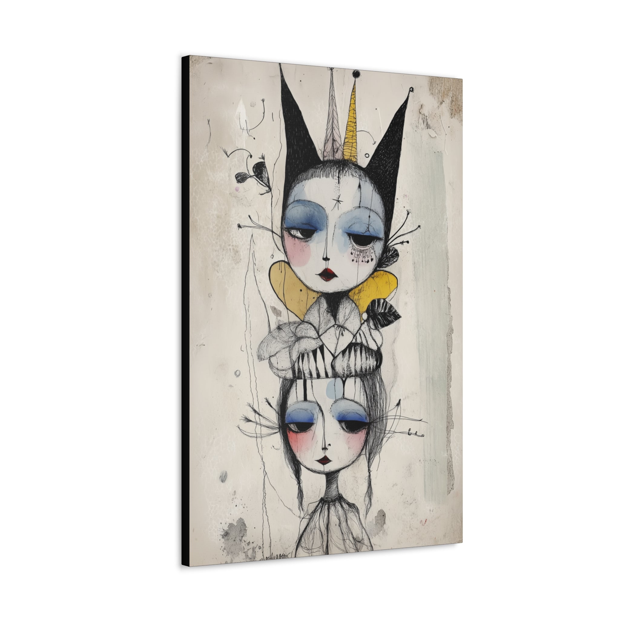 Queen In The Jester’s Court Canvas Print