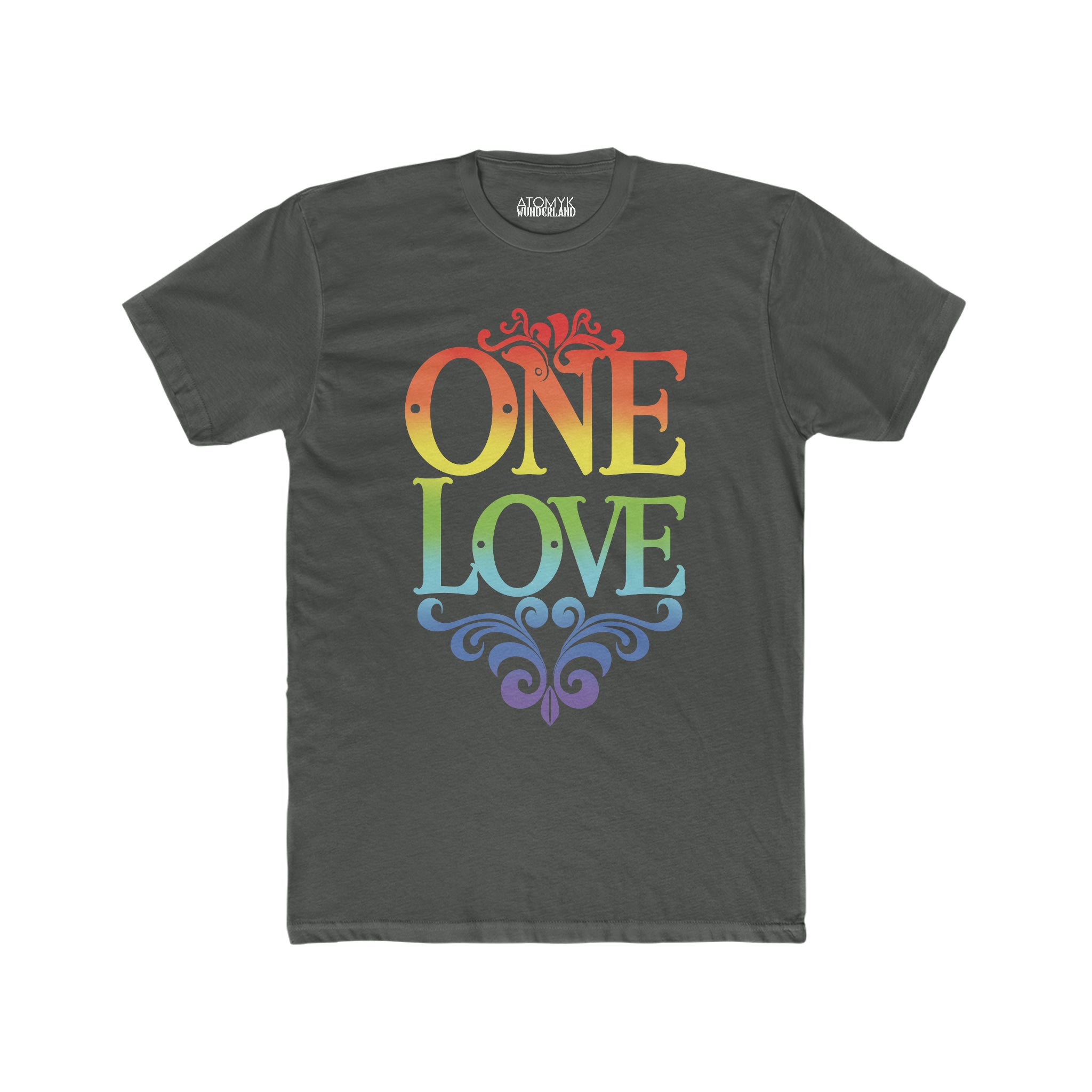 One Love Rainbow Blend Mens Pride 24 Graphic Tee