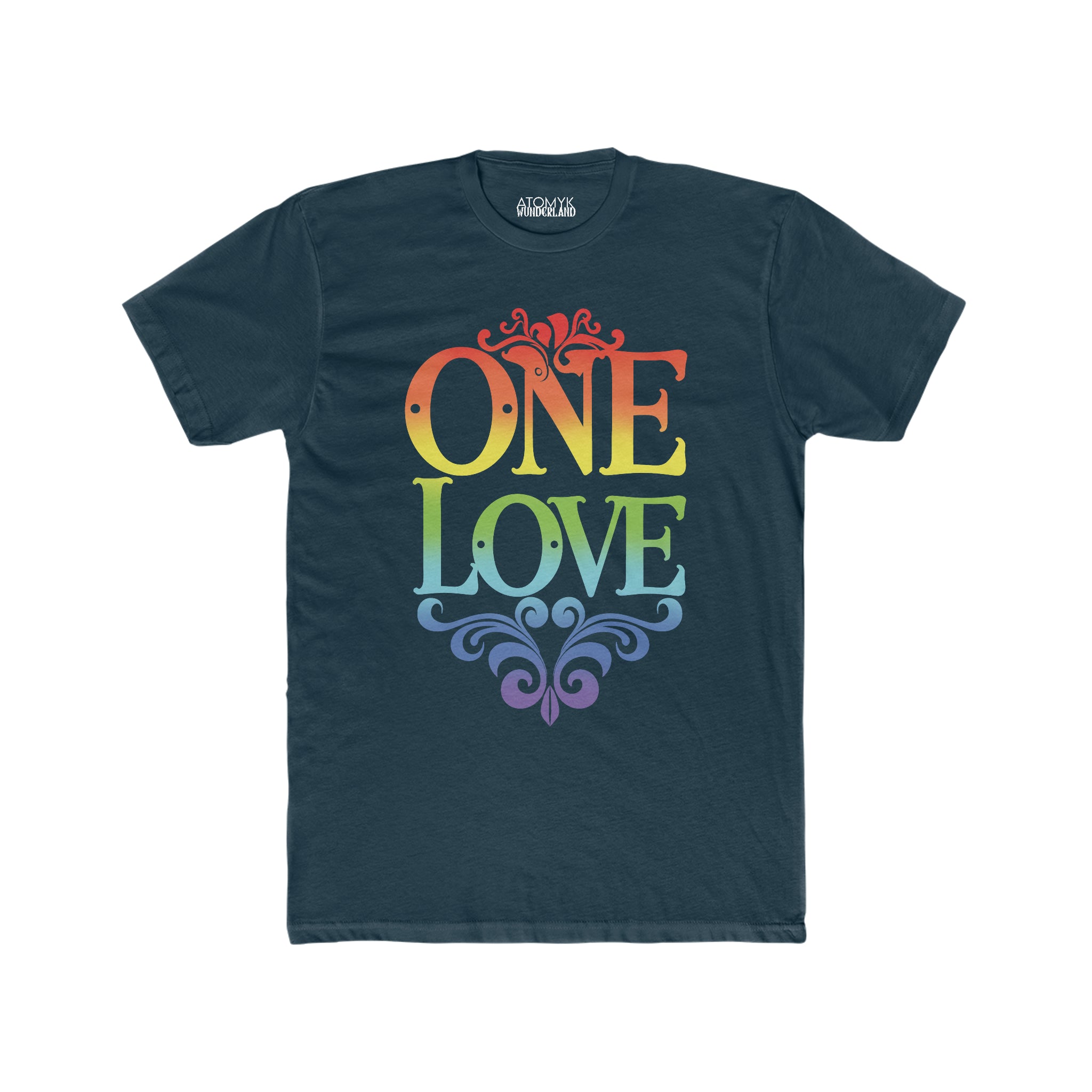 One Love Rainbow Blend Mens Pride 24 Graphic Tee