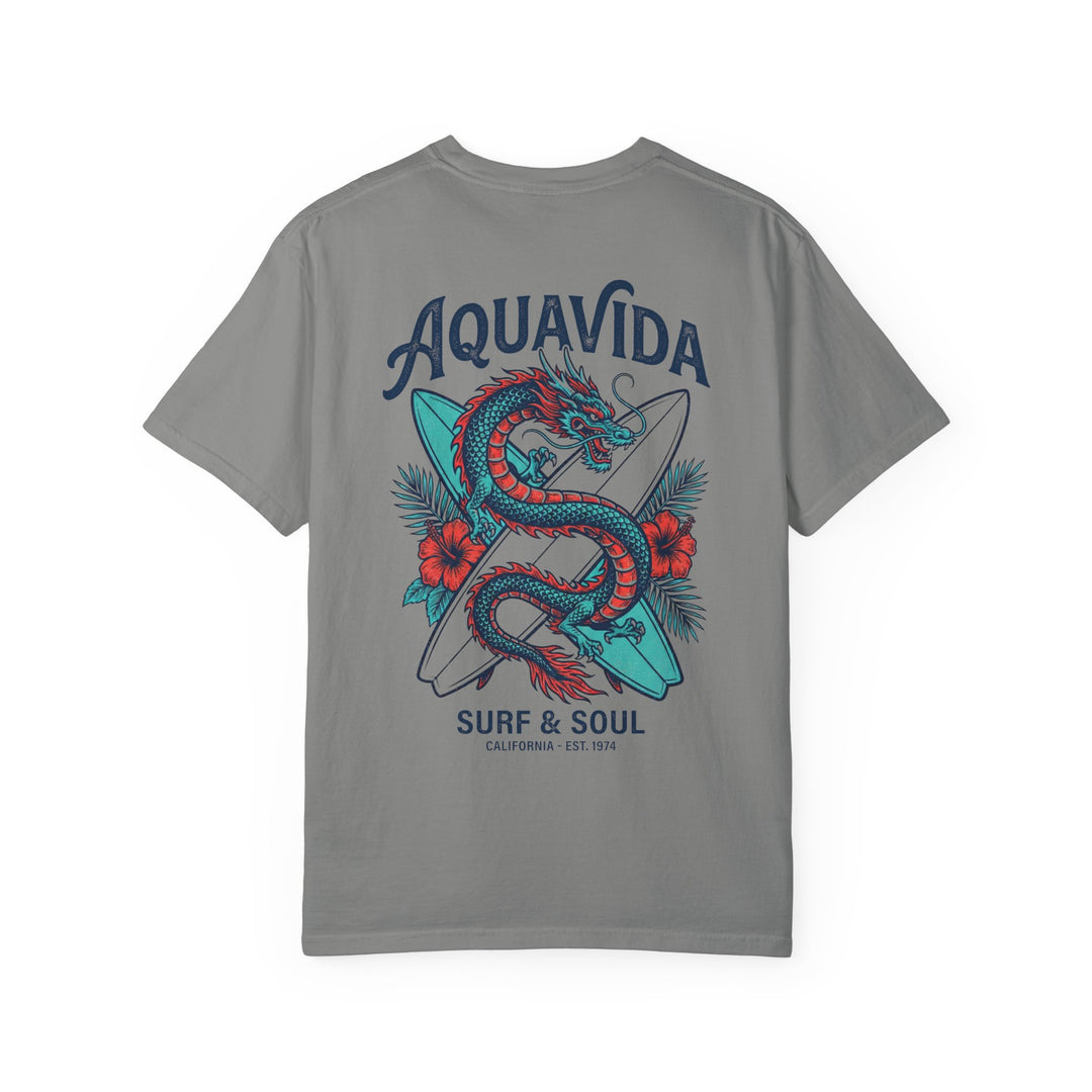 Aqua Tropical Dragon Mens AQUA VIDA Short Sleeve Tee