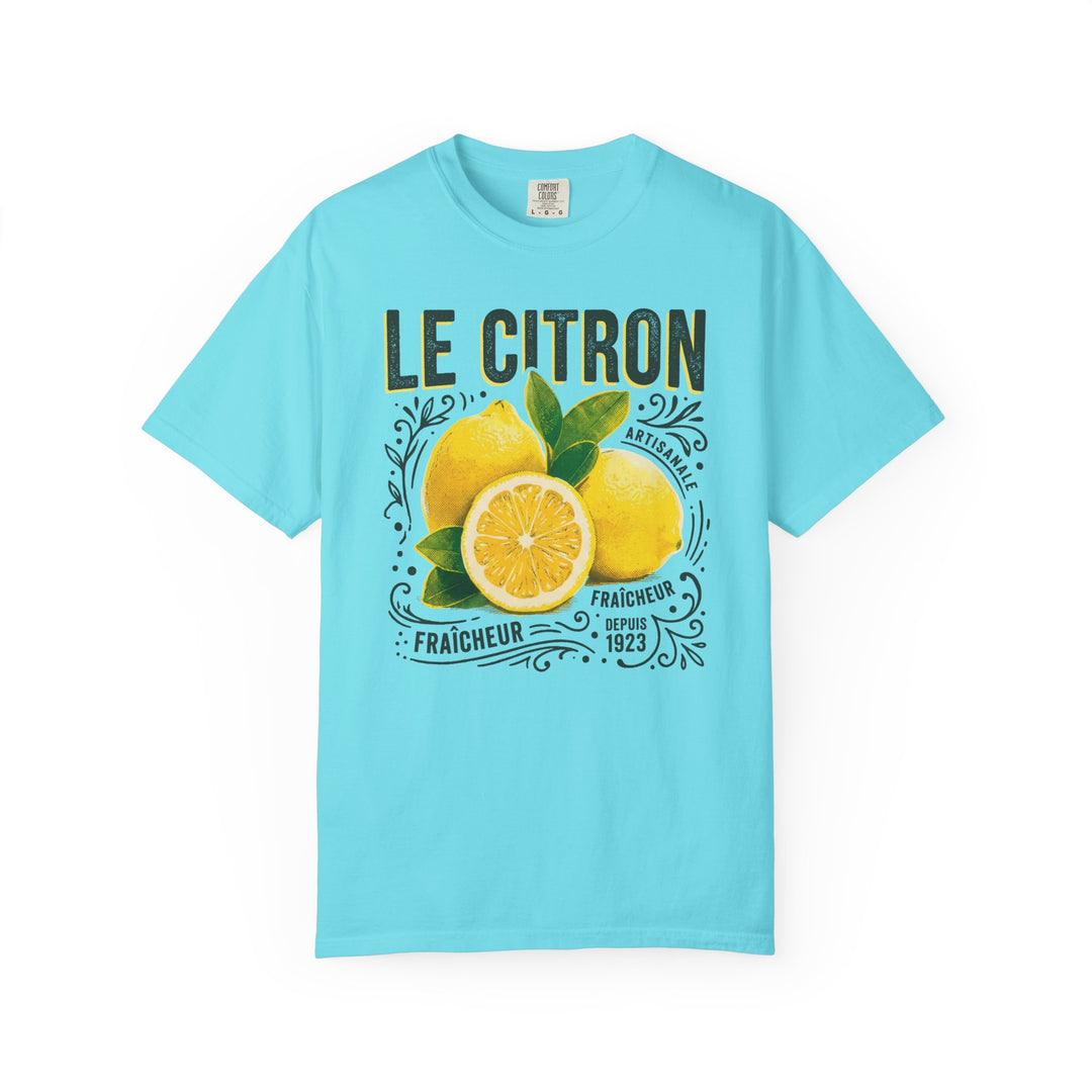Le Citron Lemons Womens L'Atomique Relaxed Fit Comfort Colors Graphic Tee