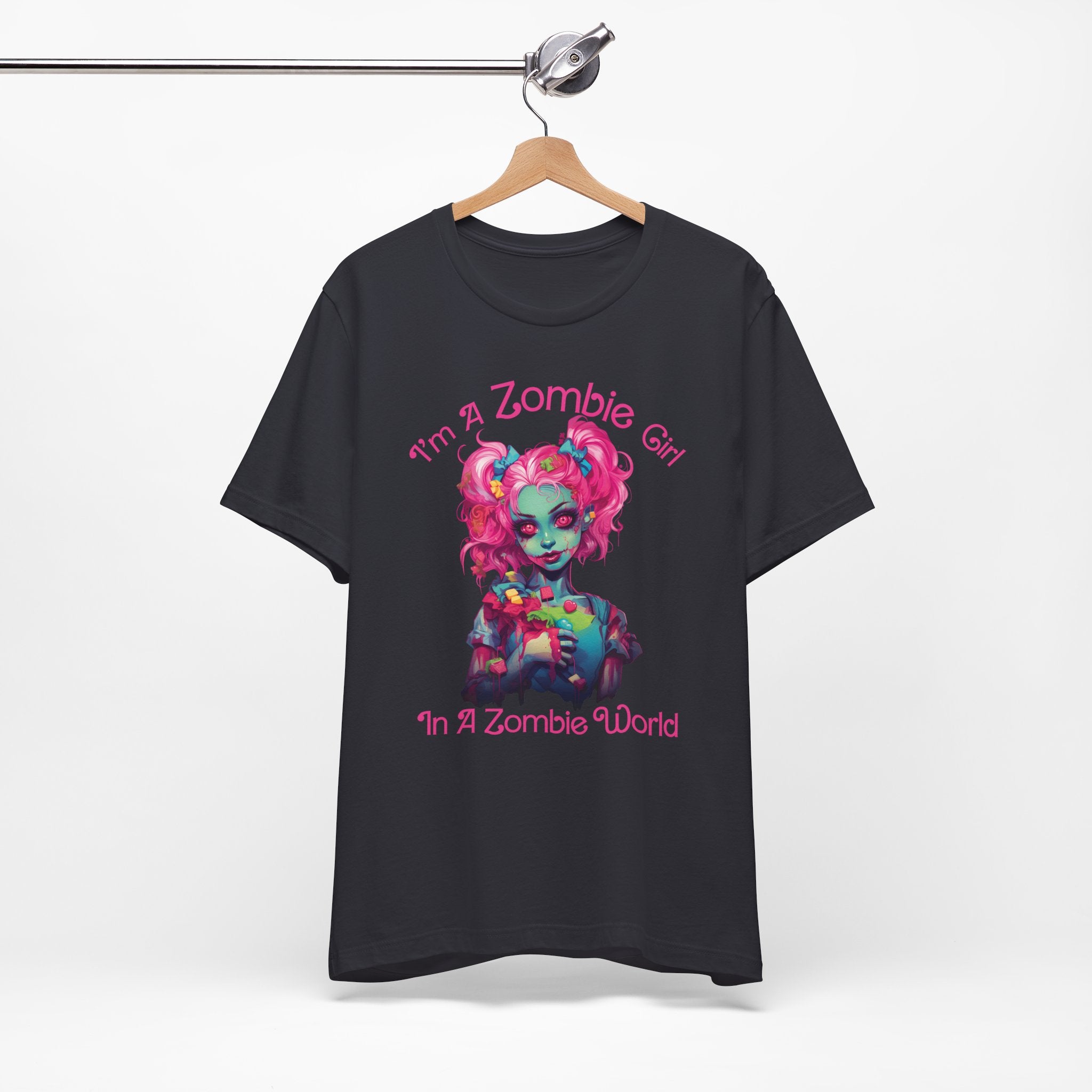 I’m a Zombie Girl Womens Halloween Booteek Jersey Short Sleeve Tee