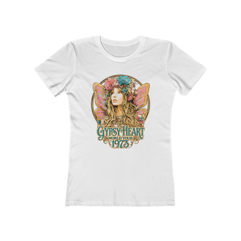 Gypsy Heart 1978 Vintage Womens L'Atomique Boyfriend Graphic Tee