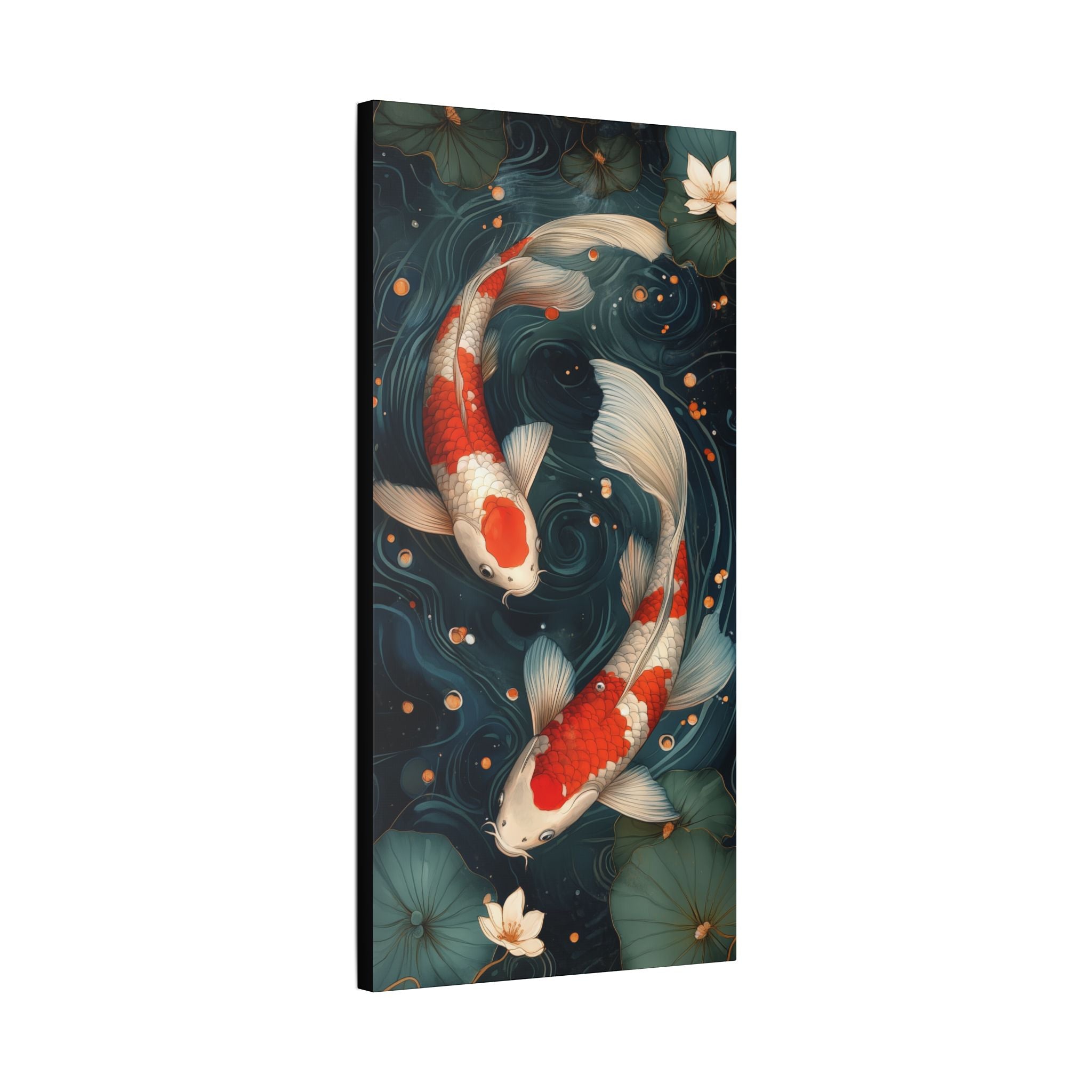 Koi Downstream Canvas Print