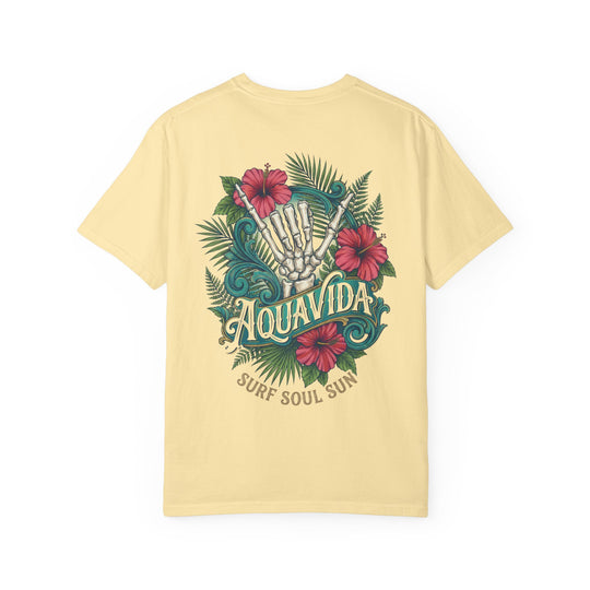 Hangin Loose Tropical Surf Mens AQUA VIDA Short Sleeve Tee