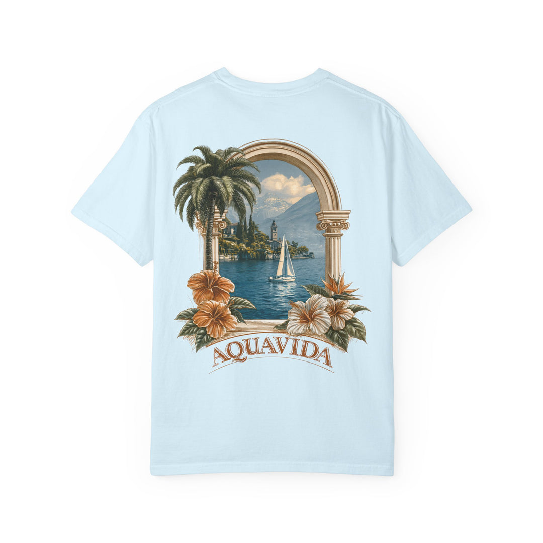 Portal To Paradise Mens AQUA VIDA Short Sleeve Tee