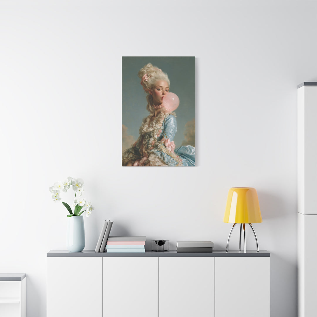 Rococo Bubble Gum Pop Princess Canvas Wall Art