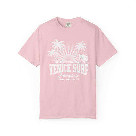 Venice Surf Sunset Beach Womens L'Atomique Relaxed Fit Comfort Colors Graphic Tee