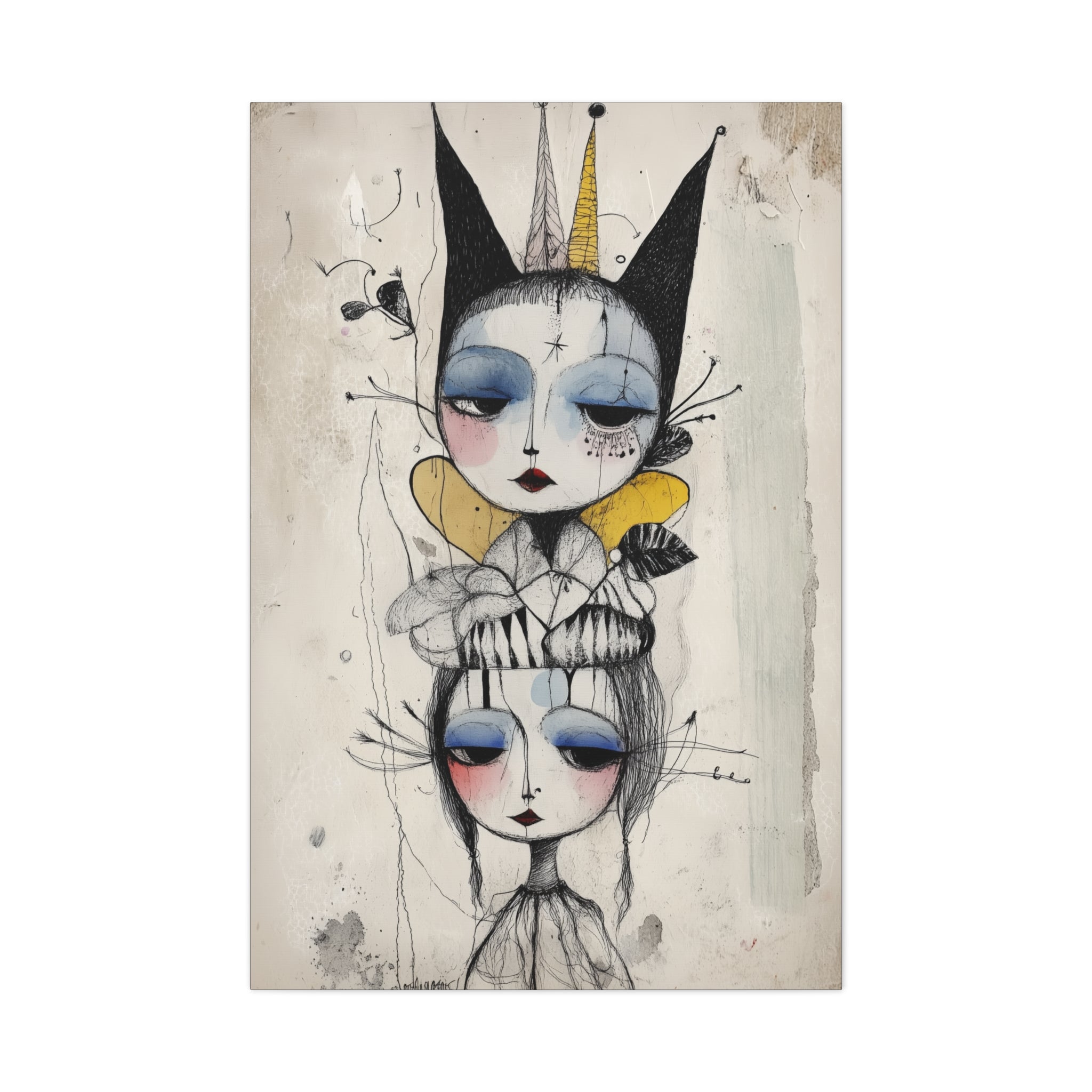 Queen In The Jester’s Court Canvas Print