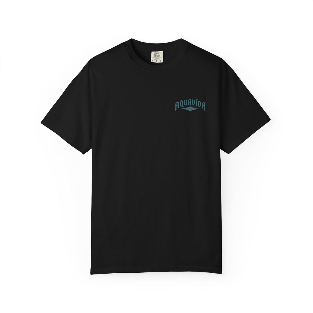 Winged Anchor Nautical Stars Mens AQUA VIDA Short Sleeve Tee