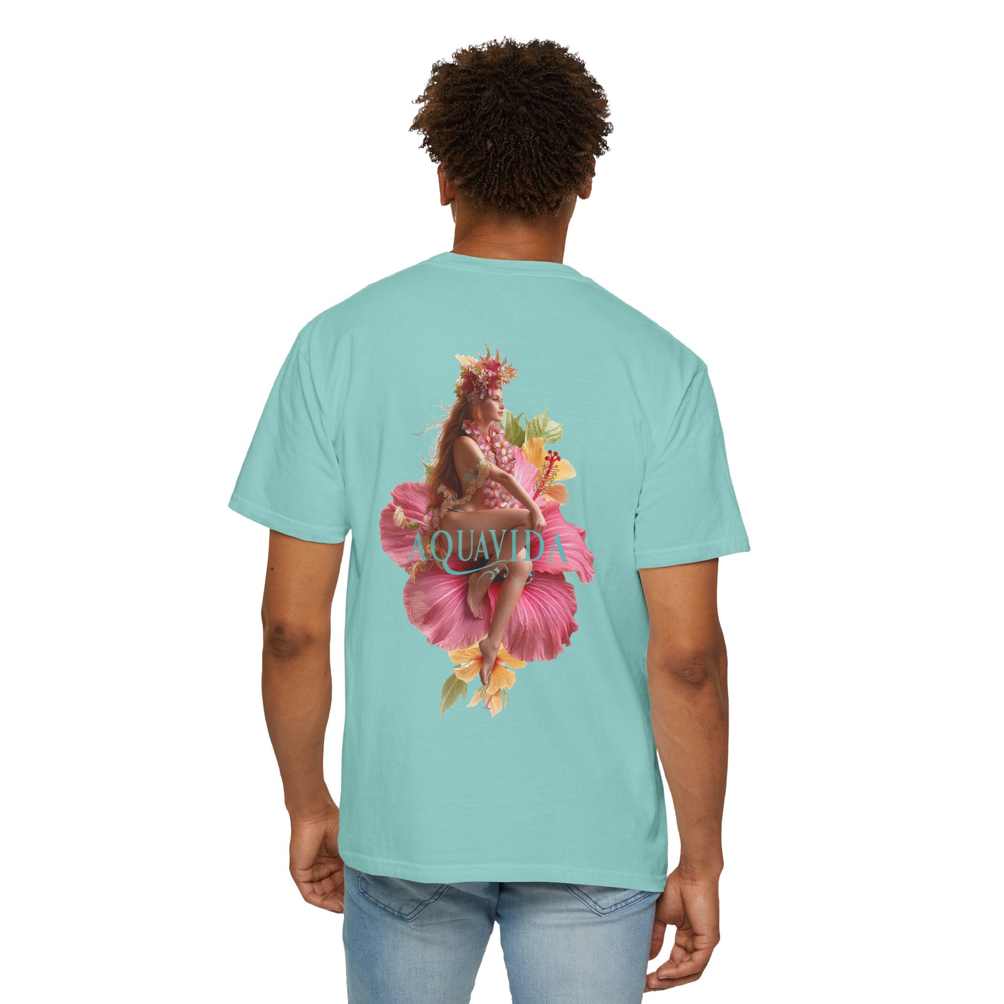 BEAUTY IN BLOOM Mens AQUA VIDA Short Sleeve Tee
