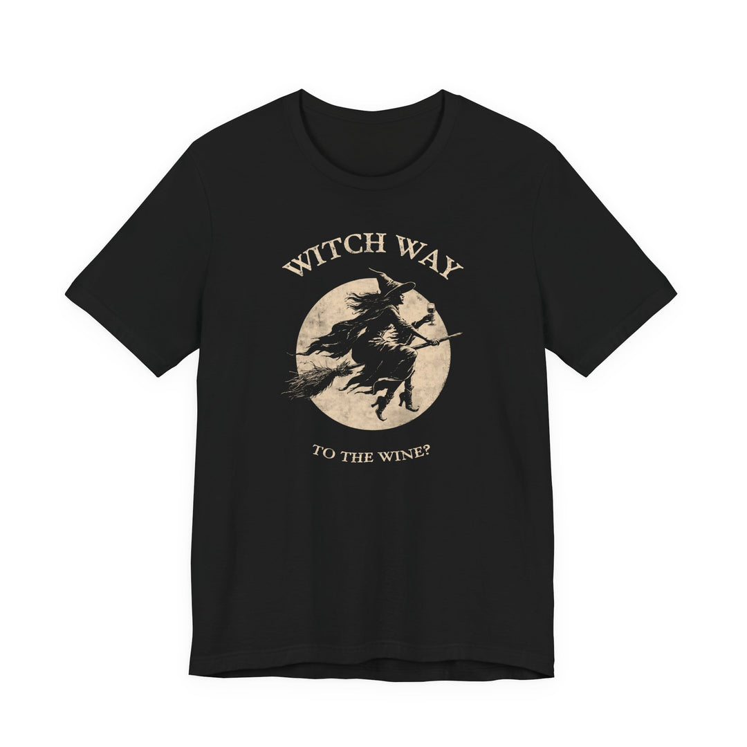 Witch Way To The Wine?  Vintage Witch Moon Women&