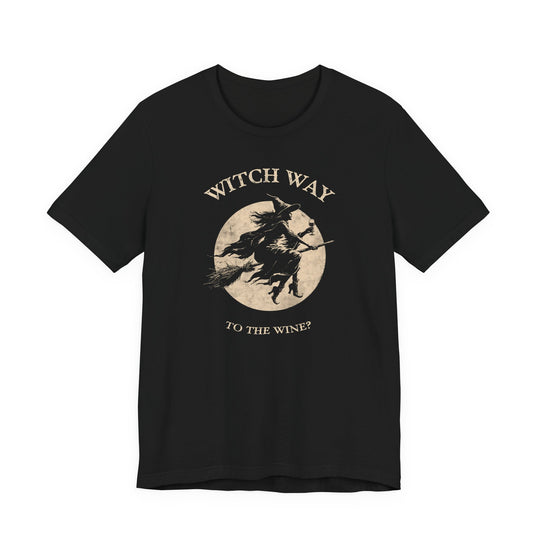 Witch Way To The Wine?  Vintage Witch Moon Women&