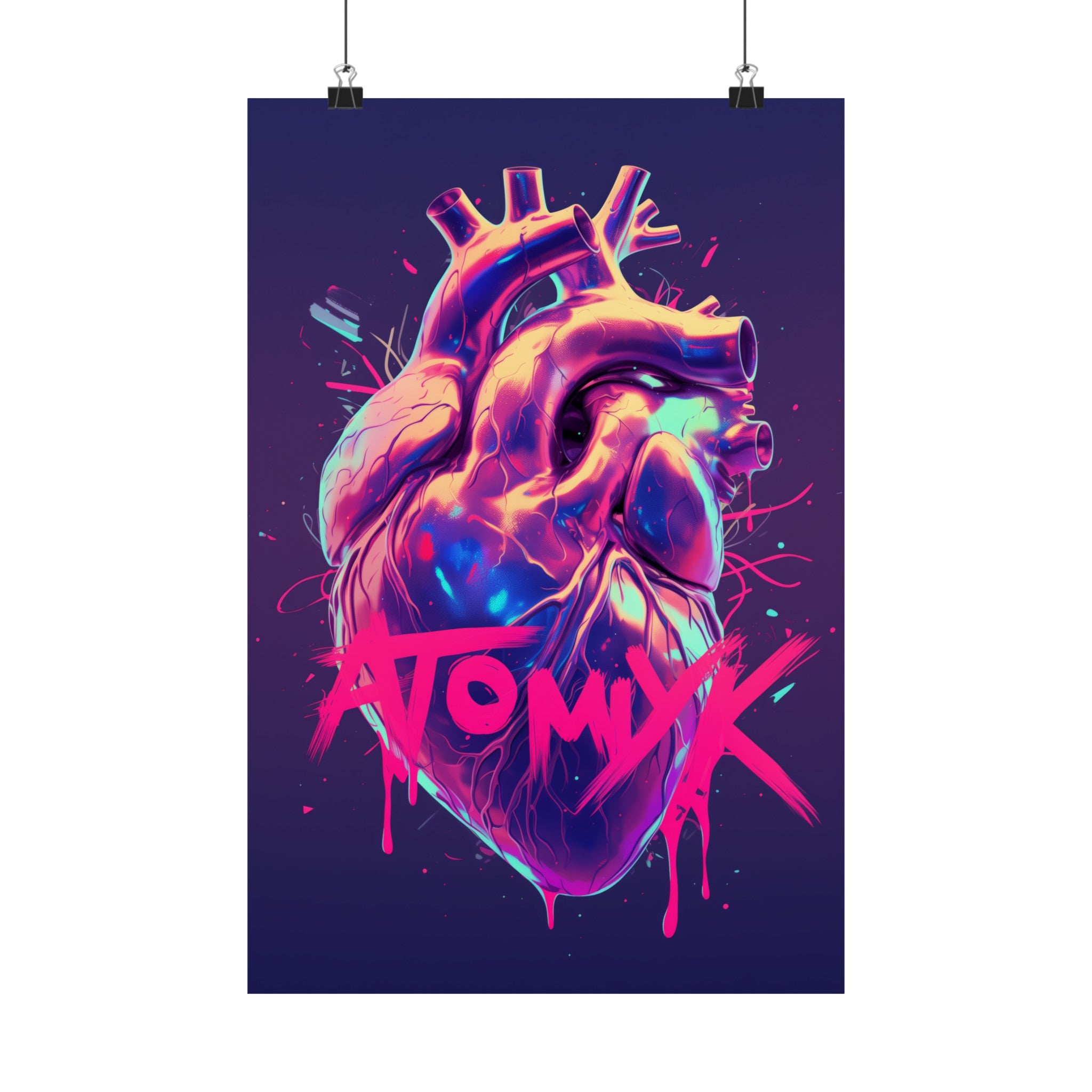 Electric Heart Atomyk POP Premium Matte Vertical Poster