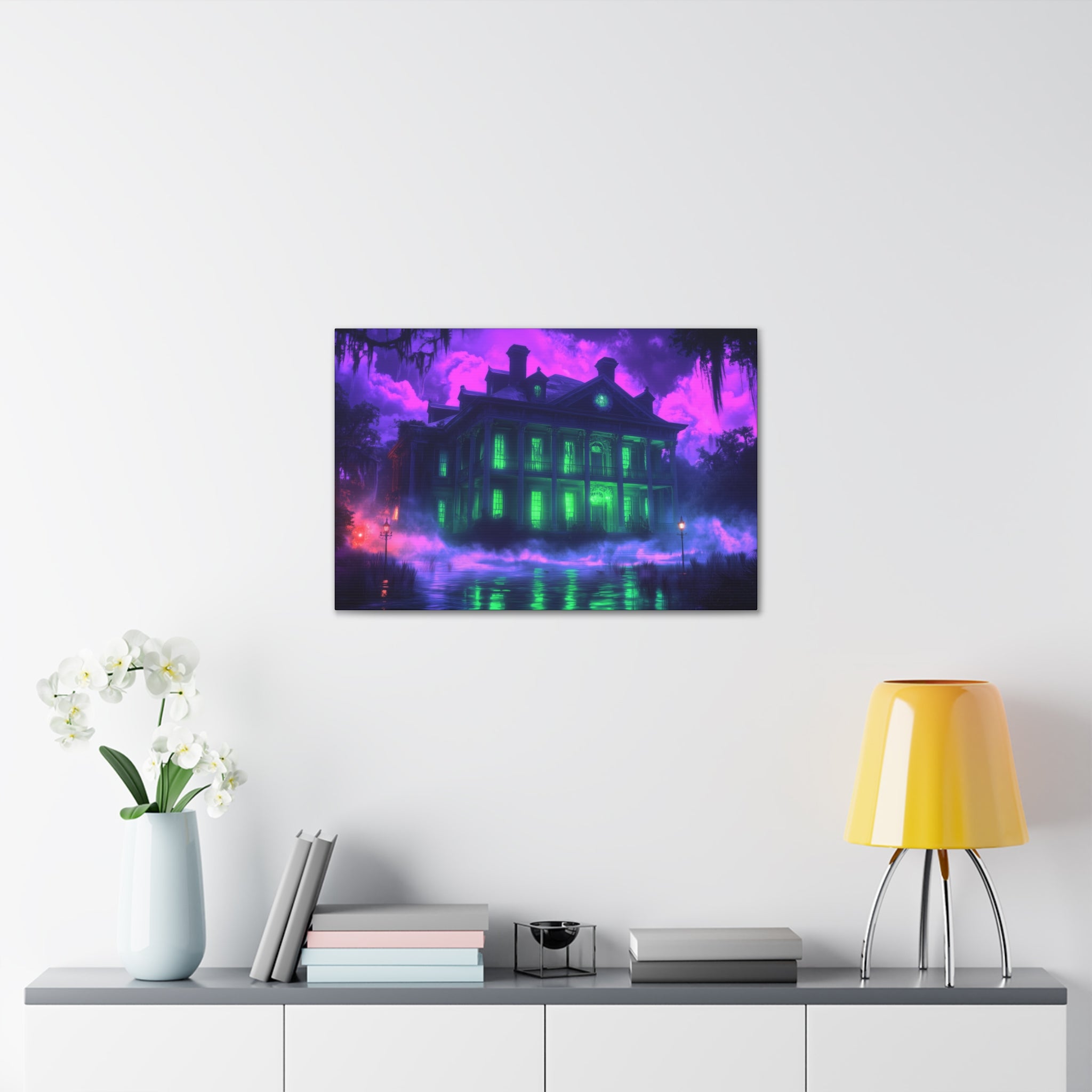 The Haunted Mansion Of The Bayou Canvas Print