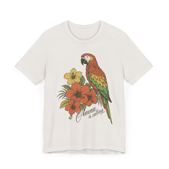 HAWAII IS CALLING Vintage Womens L'Atomique Graphic Tee
