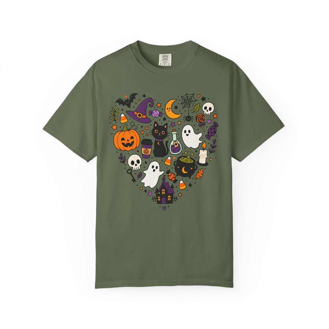 Halloween Heart Cute Spooky Icons Womens WUNDERLAND Halloween Booteek Short Sleeve Tee
