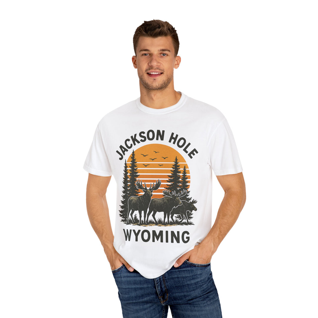 JACKSON HOLE WYOMING DEERS Mens WUNDERLAND Short Sleeve Tee
