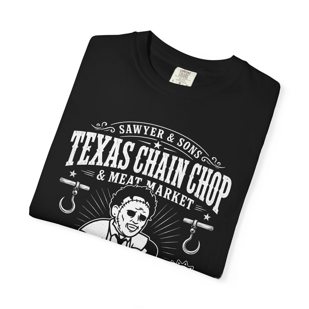 Texas Chain Chop Meat Market Chainsaw Butcher Men&