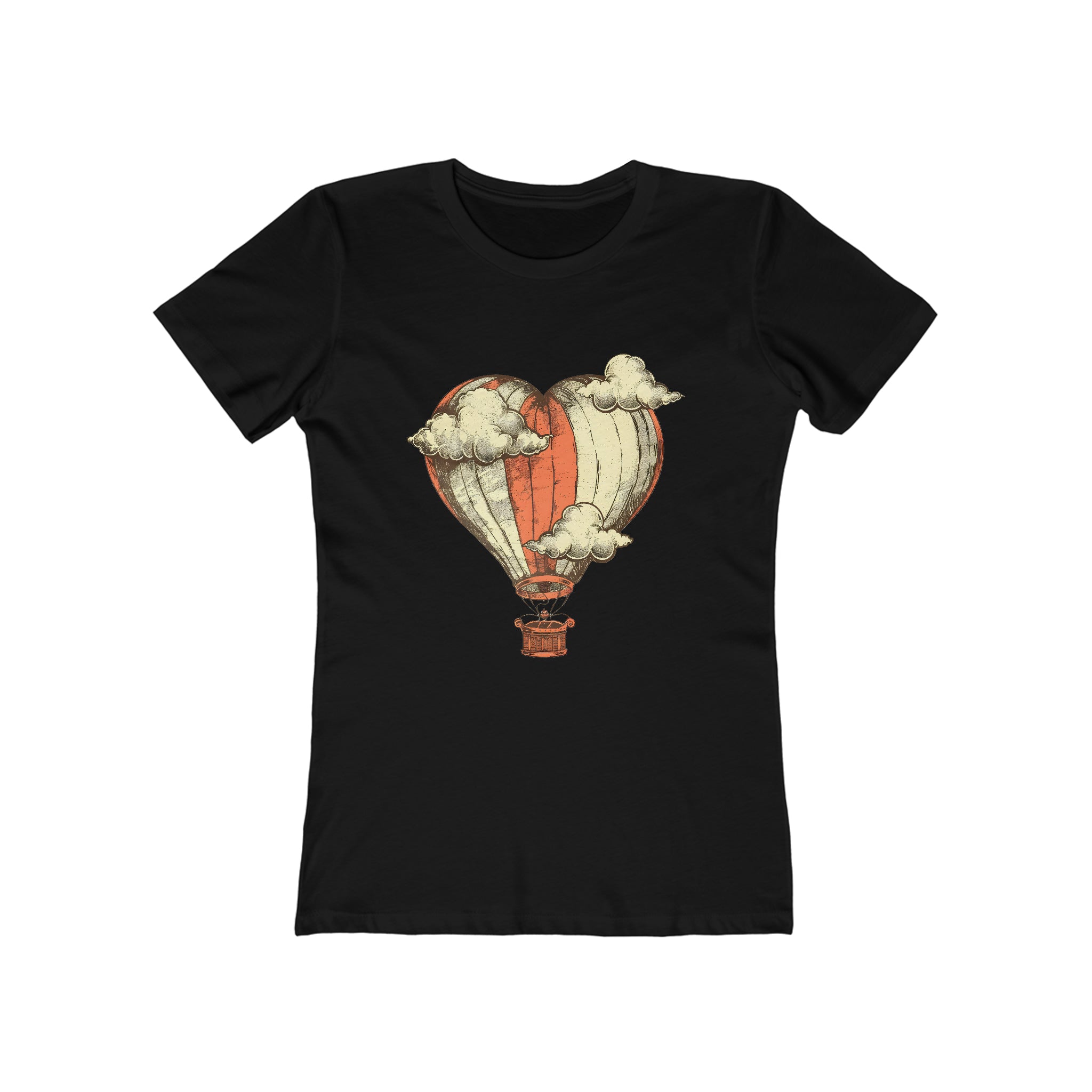 Heart Air Balloon Womens  L'Atomique Graphic Tee