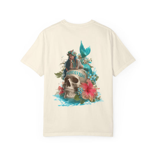 MERMAID SKULL Mens AQUA VIDA Short Sleeve Tee