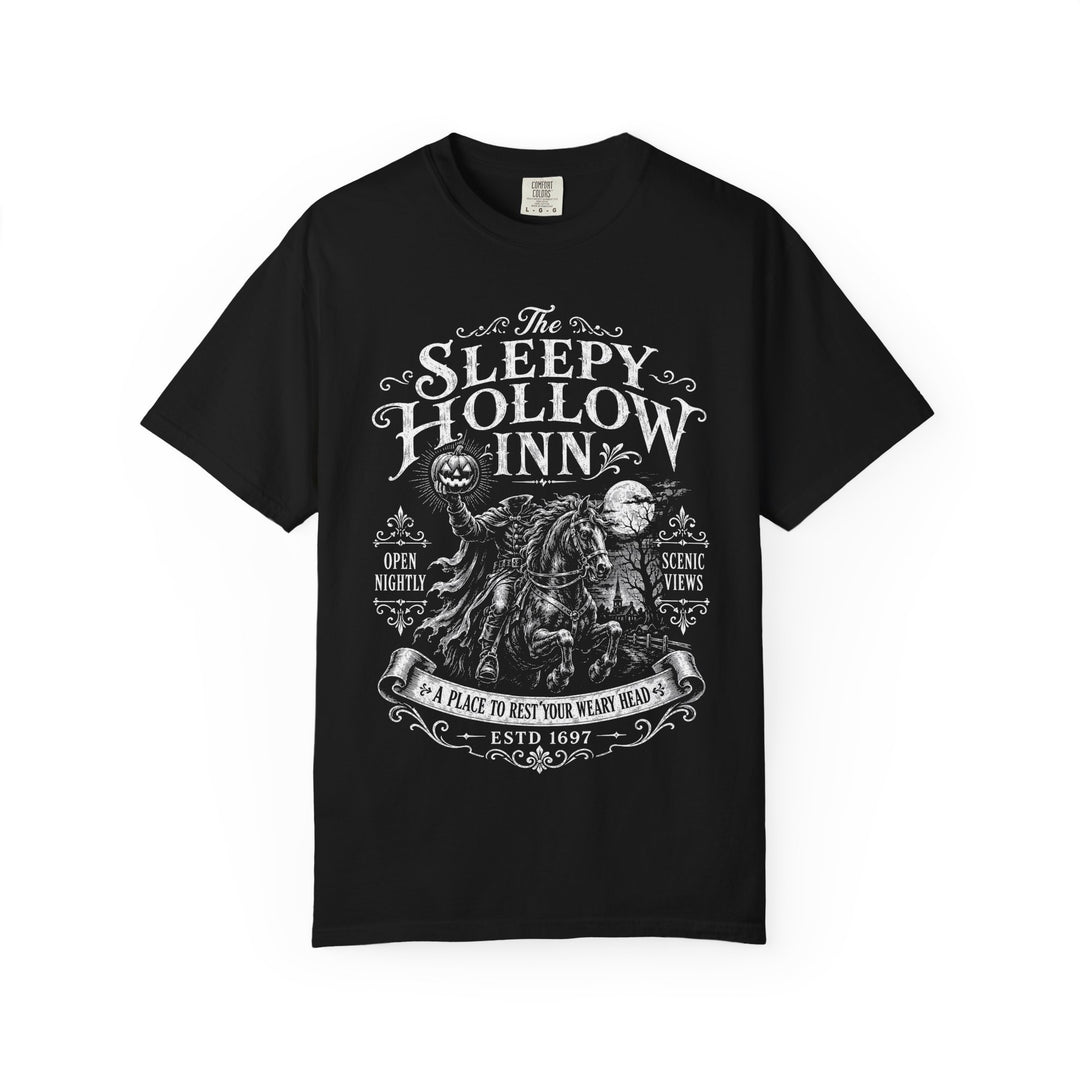 Sleepy Hollow Inn Headless Horseman Mens WUNDERLAND Halloween Booteek Short Sleeve Tee
