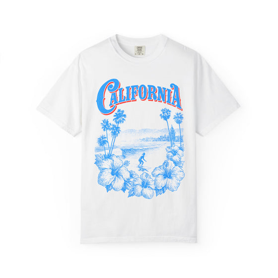 California Vintage Surf Womens L'Atomique Relaxed Fit Comfort Colors Graphic Tee