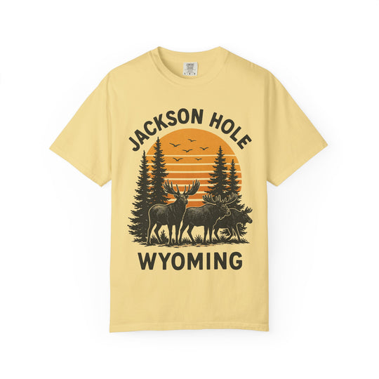 JACKSON HOLE WYOMING DEERS Mens WUNDERLAND Short Sleeve Tee