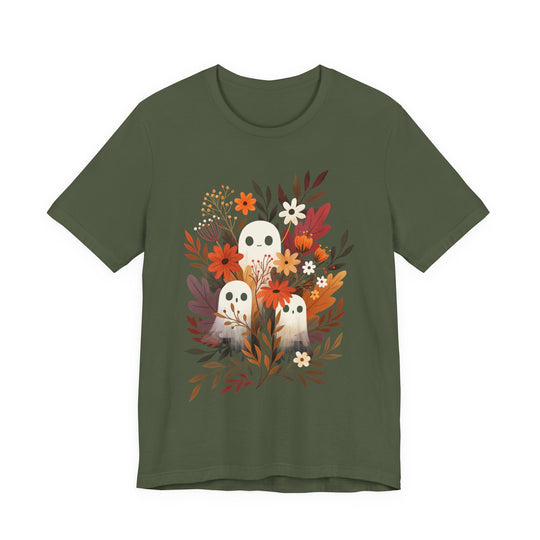 Autumn Ghosts Cute Fall Floral Women&