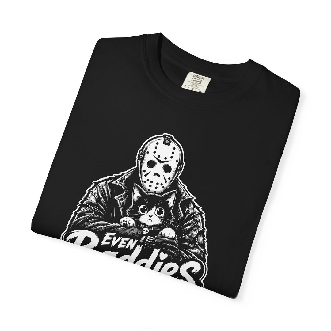 Even Baddies Get Saddies Mens WUNDERLAND Backyard Dept Halloween Booteek Short Sleeve Tee