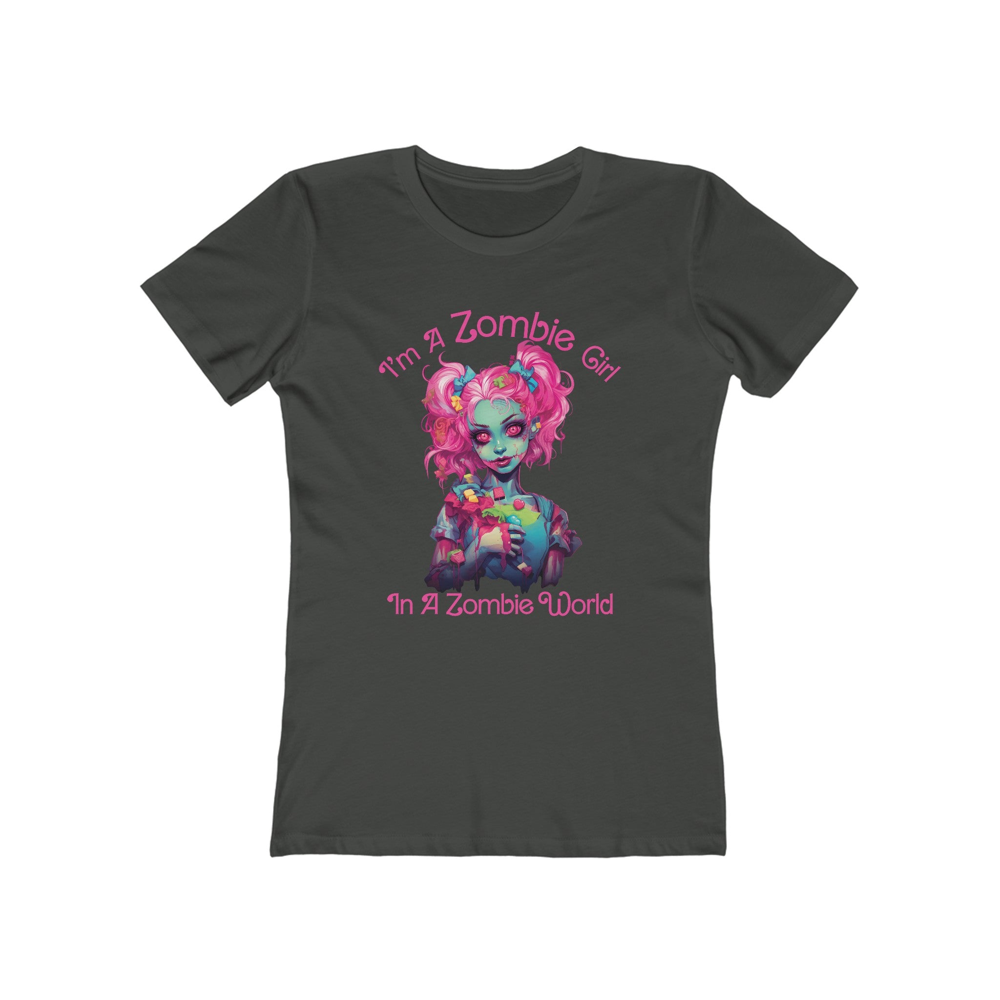 I'm A Zombie Girl Womens Halloween Graphic Tee