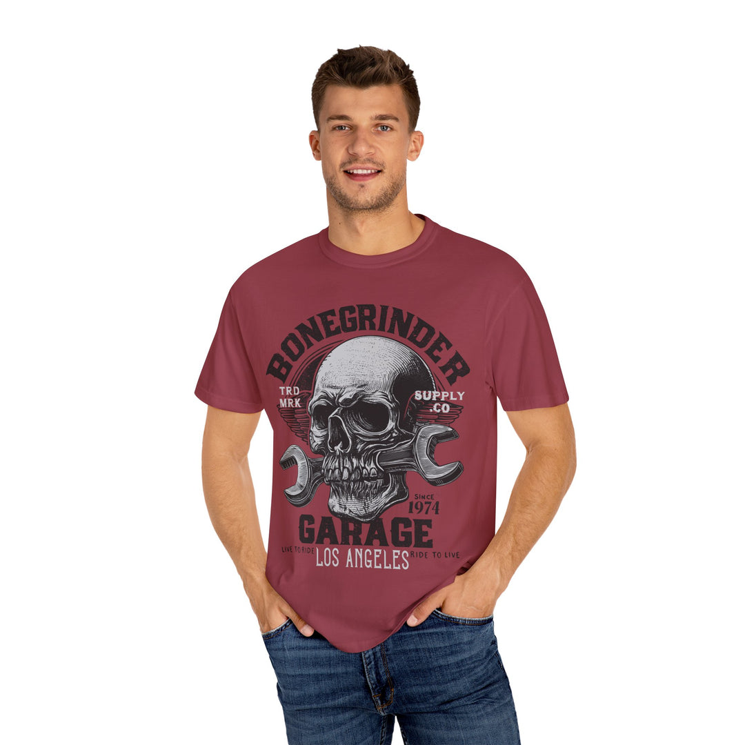 BONEGRINDER GARAGE Mens WUNDERLAND Short Sleeve Tee