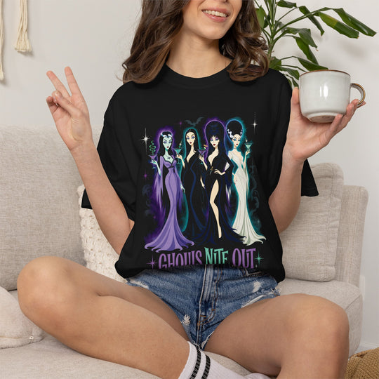 Ghouls Nite Out Ghoul Squad Womens WUNDERLAND Halloween Booteek Short Sleeve Tee
