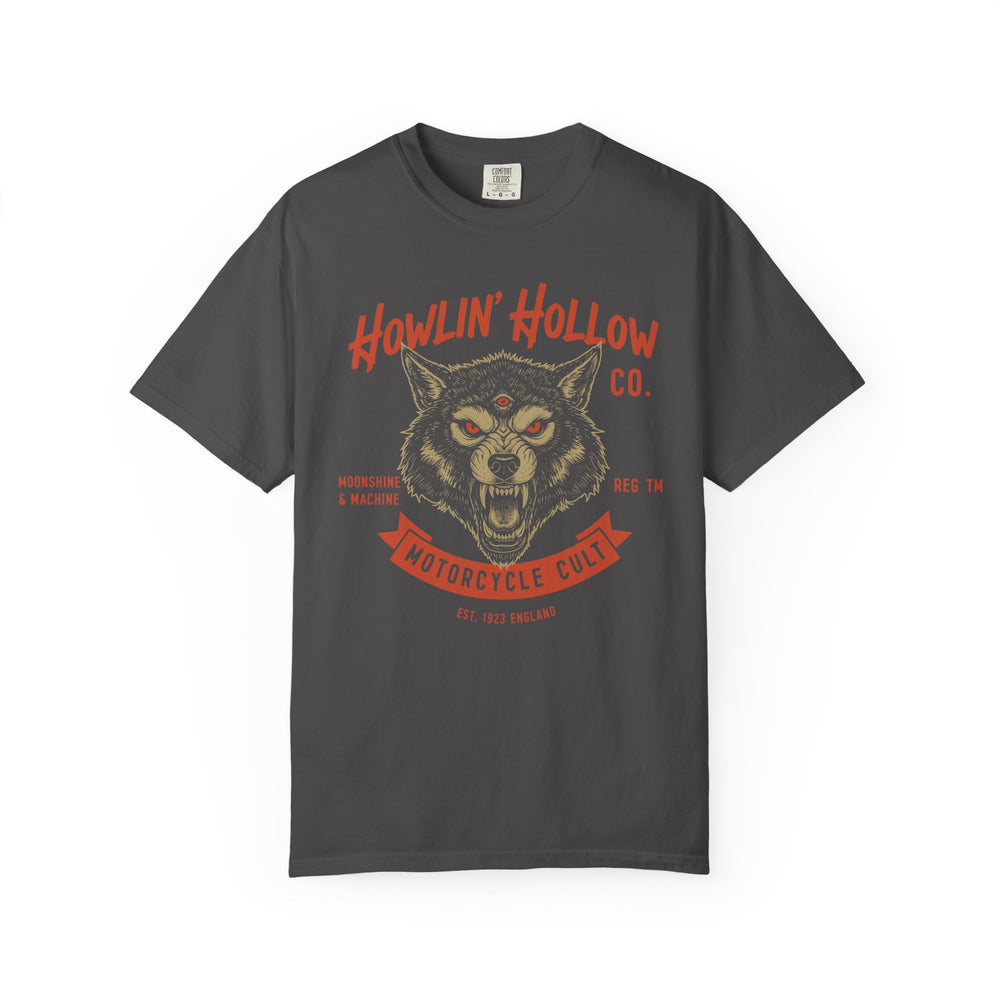 Howlin' Hollow Motorcycle Club Mens WUNDERLAND Heritage Short Sleeve Tee