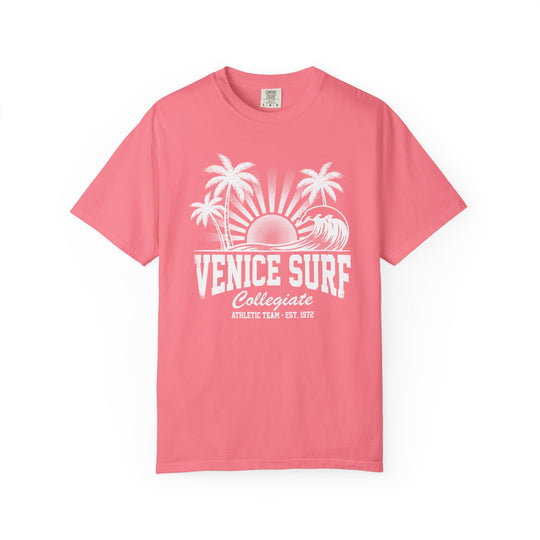 Venice Surf Sunset Beach Womens L'Atomique Relaxed Fit Comfort Colors Graphic Tee