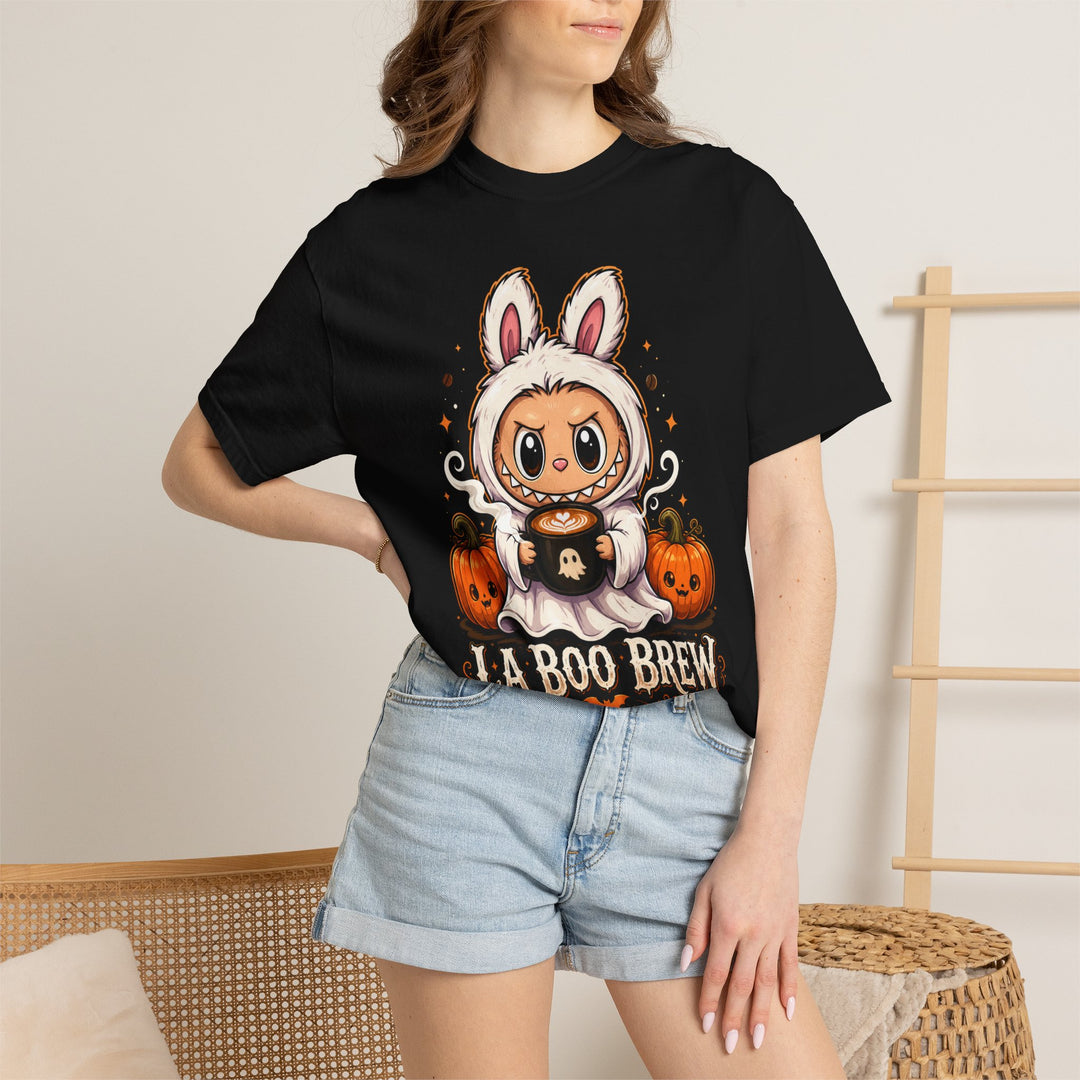 La Boo Brew Womens WUNDERLAND Halloween Booteek Short Sleeve Tee