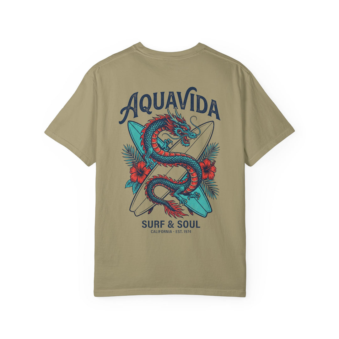 Aqua Tropical Dragon Mens AQUA VIDA Short Sleeve Tee