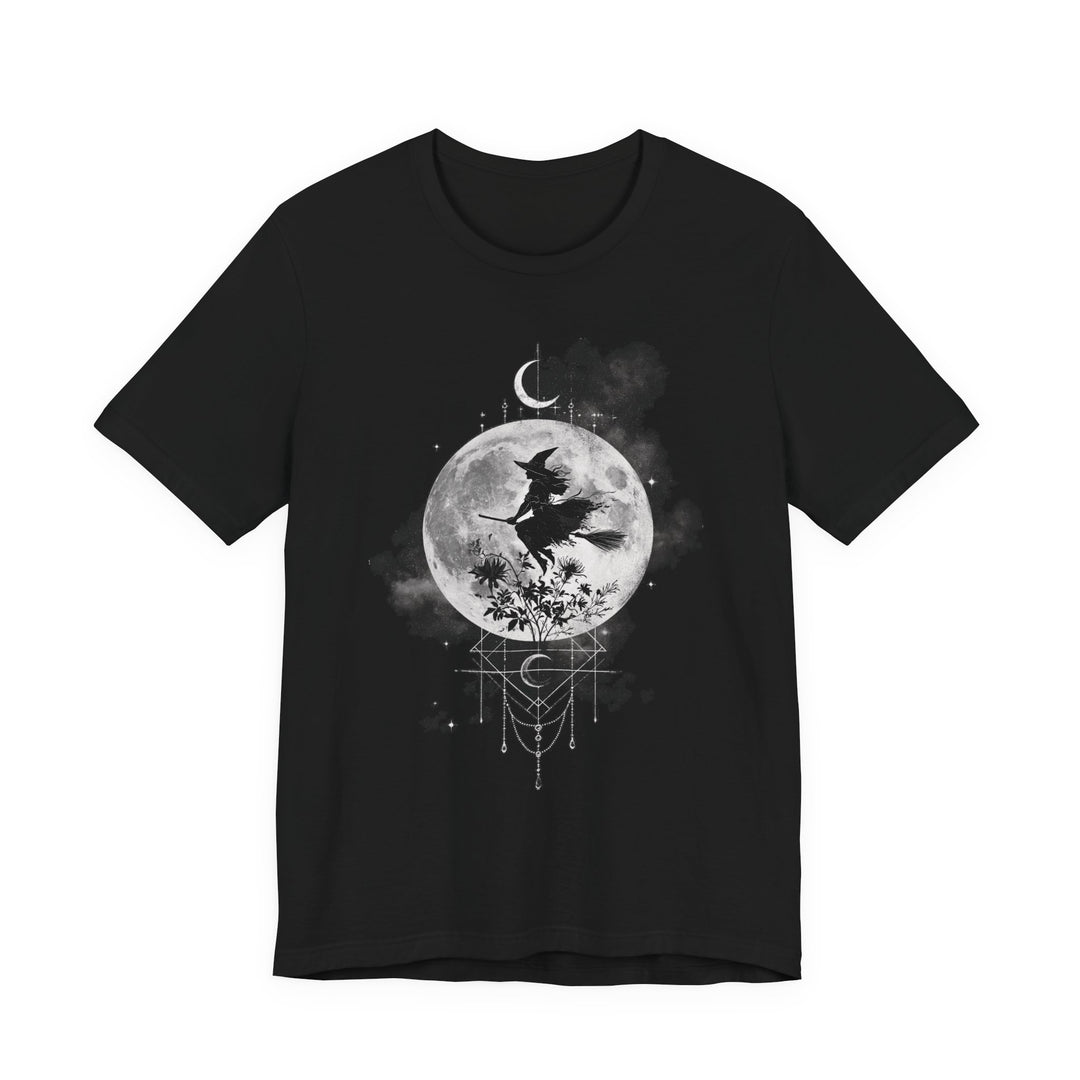 Mystic Witch Silhouette &amp; Floral Moon Women&