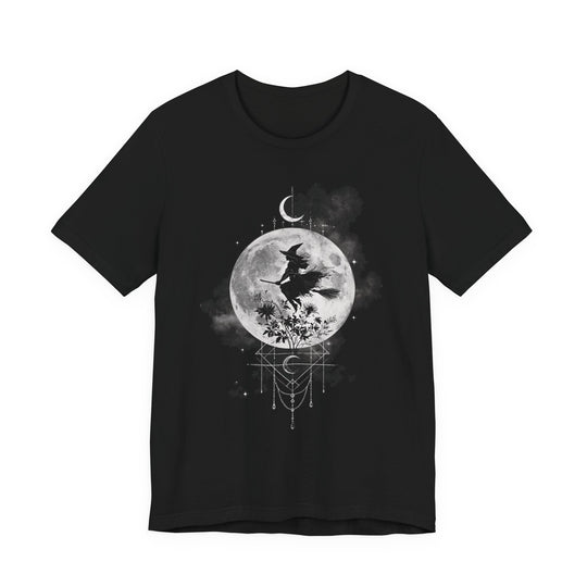 Mystic Witch Silhouette &amp; Floral Moon Women&