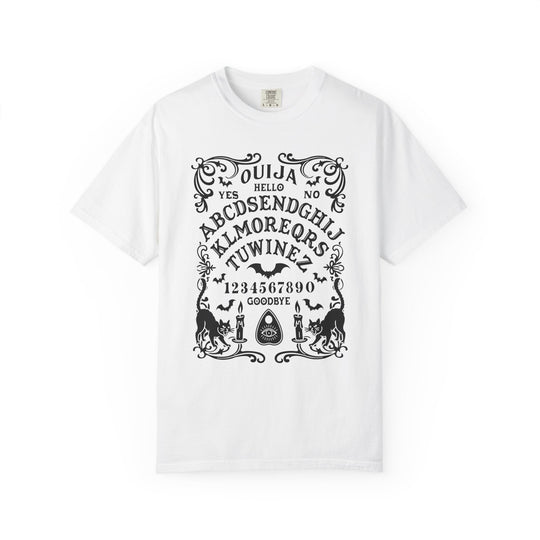 Spirit Board Message From Beyond Womens WUNDERLAND Backyard Dept Halloween Booteek Short Sleeve Tee